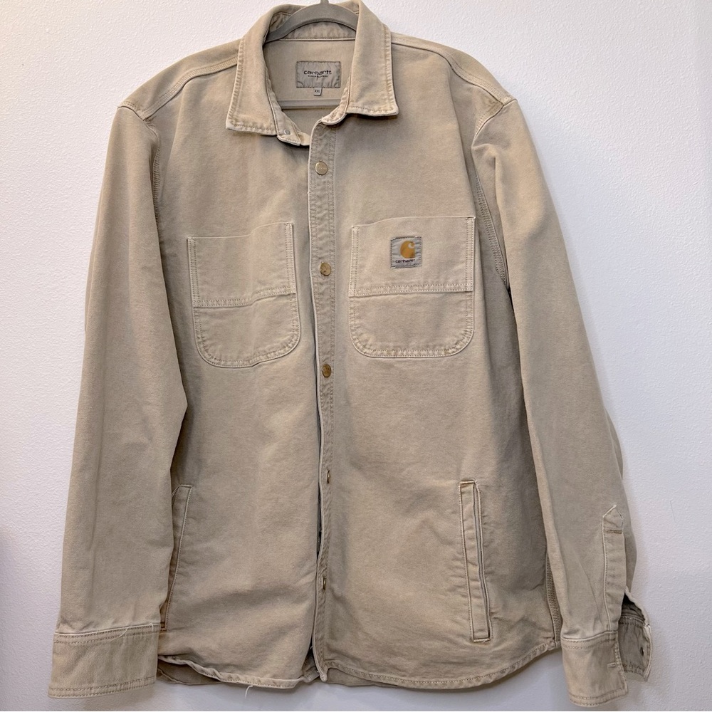 Carhartt WIP Men’s Glenn Shirt Jacket, Dusty Brown, Size XXL. 0080.